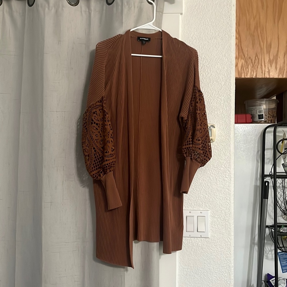 Over sized brown cardigan